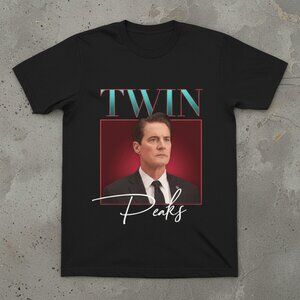 Twin Peaks Agent Cooper Retro Graphic T-Shirt Classic TV Series Fan Tee